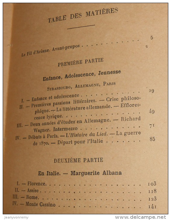 Le Rêve D´une Vie, Confession D´un Poète. Edouard SCHURE. 1928. - Autres & Non Classés