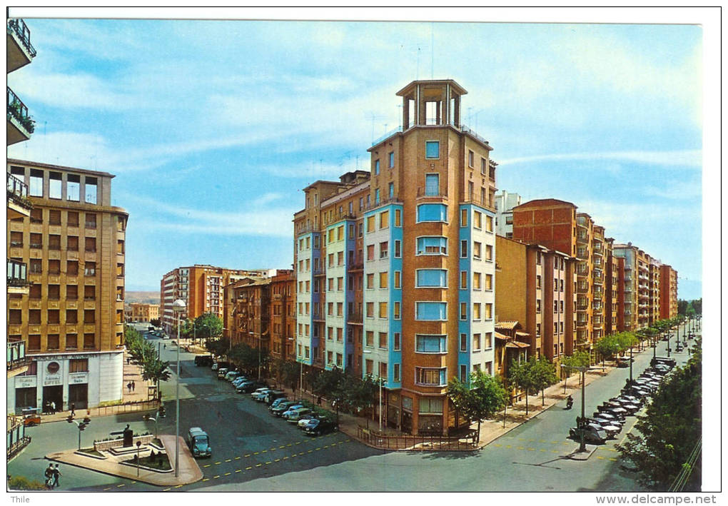 LOGRONO - Cruce Avenida  Espana - Vara De Rey - Old Cars - La Rioja (Logrono)