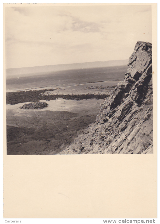 MAROC,MOROCCO,DJEBEL ZAGORA EN 1955,AFRIQUE,VUE AERIENNE,PHOTO CLAUDE VAREILLES,souss Massa Draa,desert,oasis,palmera Ie - Places