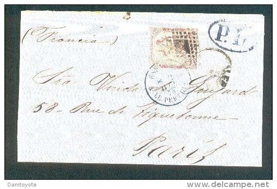 1874.- VALENCIA A PARÍS (FRANCIA) - Storia Postale