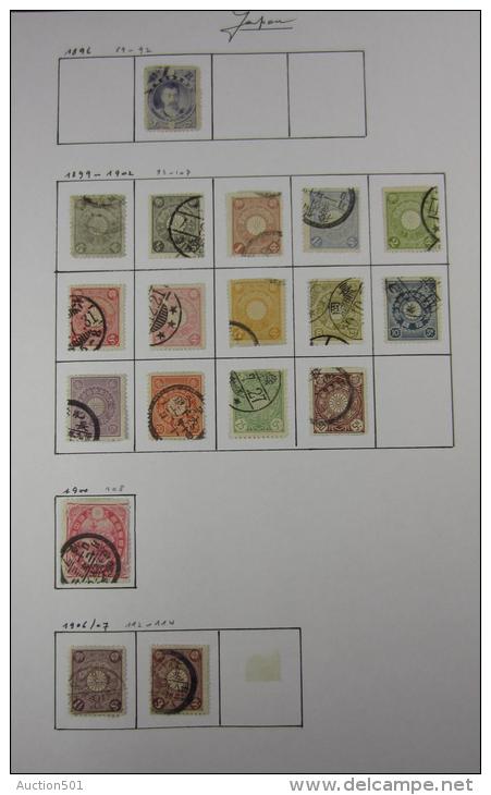 15503 GF INTERESSANT Lot de timbres et feuilles du Japon, neuf pour les plus récents et ob. pour les plus anciens