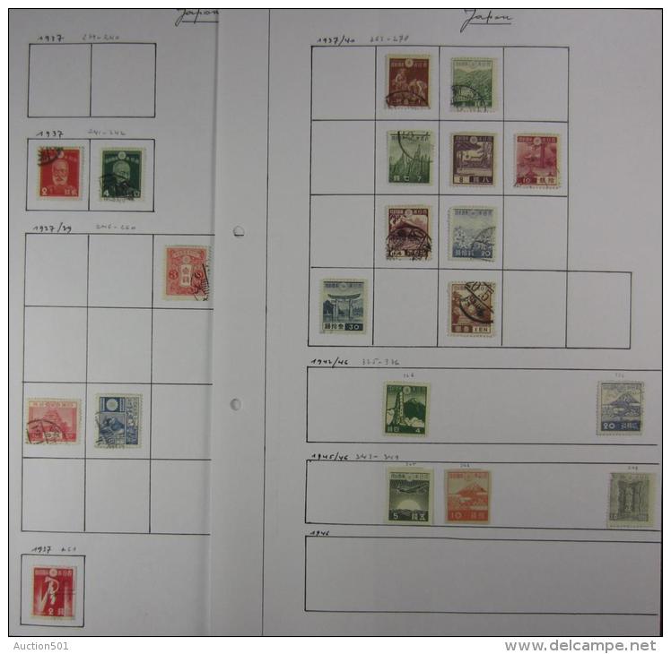 15503 GF INTERESSANT Lot de timbres et feuilles du Japon, neuf pour les plus récents et ob. pour les plus anciens