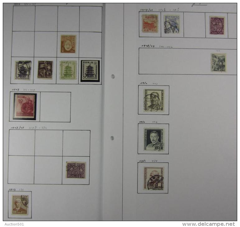 15503 GF INTERESSANT Lot de timbres et feuilles du Japon, neuf pour les plus récents et ob. pour les plus anciens