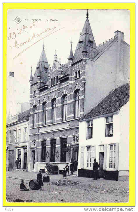 * Boom (Antwerpen - Anvers) * (SBP, Nr 13) La Poste, Post Office, Postkantoor, CPA, Rare, Animée, Enfants, Police - Boom