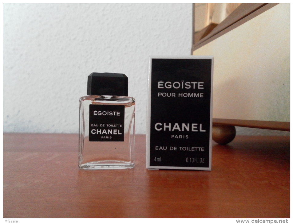 ACHAT IMMEDIAT;;;;MINIATURE EGOÏSTE POUR HOMME 4 ML EAU DE TOILETTE ETIQUETTE NOIRE - Miniatures Hommes (avec Boite)