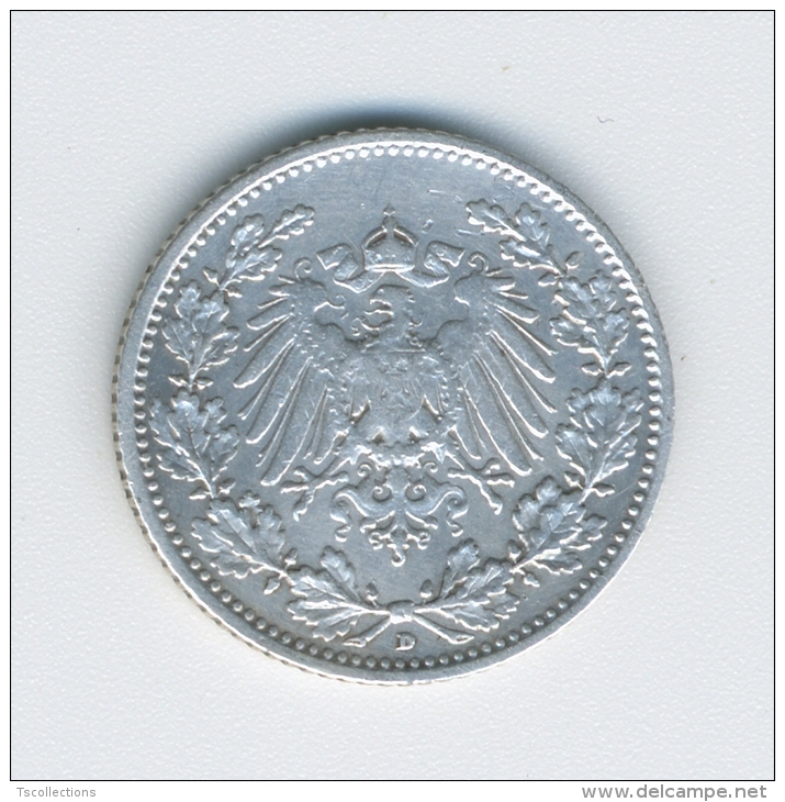 Allemagne 1/2 Mark 1906 - 1/2 Mark