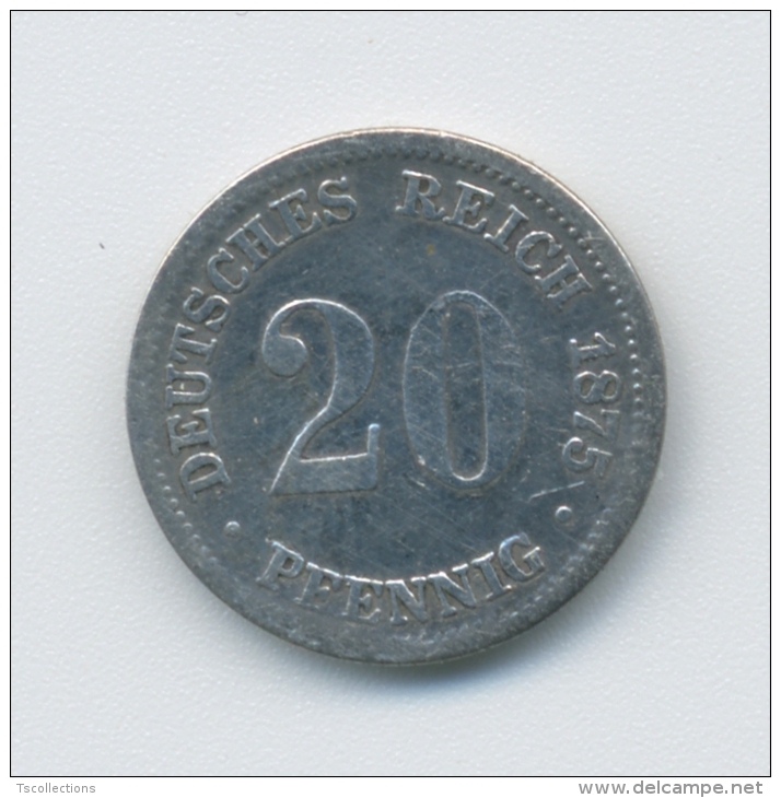 Allemagne 20 Pfennig 1875 - 20 Pfennig