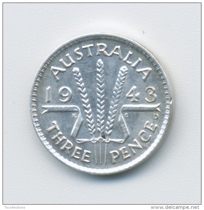 Australie Three Pence 1943 - Threepence