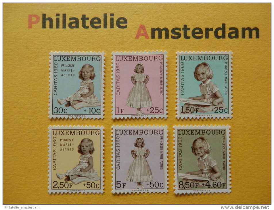 Luxembourg 1960, CARITAS / PRINSES MARIE-ASTRID: Mi 631-36, ** - Unused Stamps