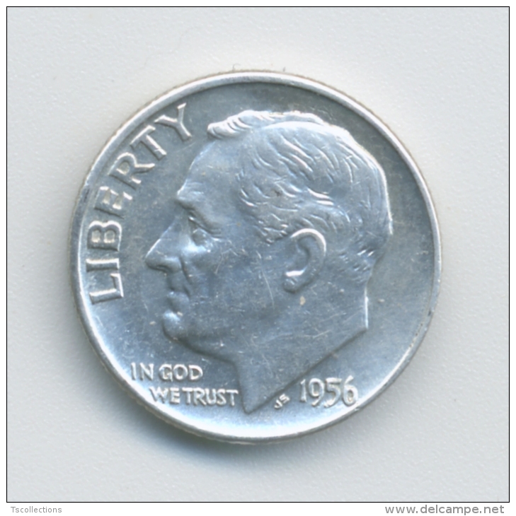 USA 1 Dime 1956 - 1946-...: Roosevelt