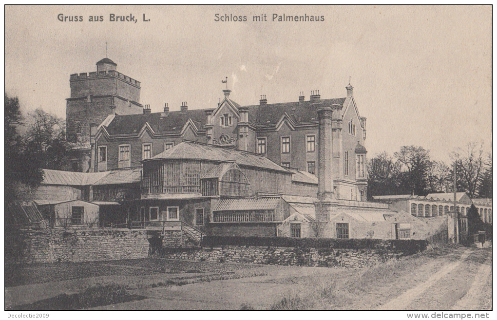 B76522 Austria Bruck An Der Leitha Schloss Mit Palmenhaus 2 Scans - Bruck An Der Leitha