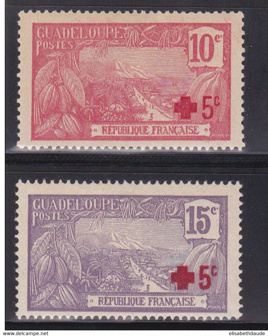 GUADELOUPE -  YVERT N°75/76 * MH - COTE = 19 EUROS - CHARNIERES ASSEZ FORTES - Nuevos