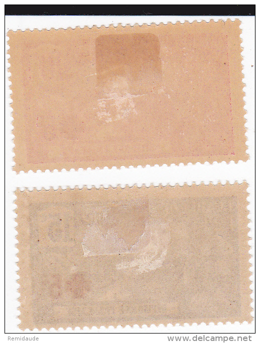 GUADELOUPE -  YVERT N°75/76 * MH - COTE = 19 EUROS - CHARNIERES ASSEZ FORTES - Unused Stamps