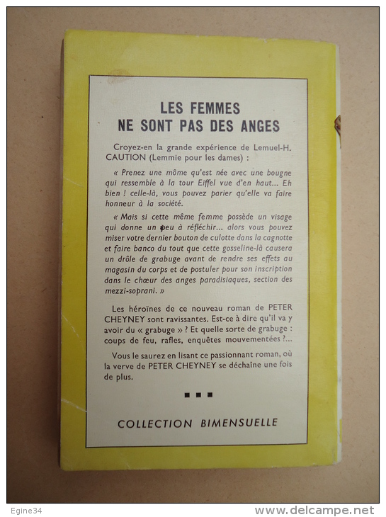 Presses De La Cité - Un Mystère No 43 - Peter Cheyney - Les Femmes Ne Sont Pas Des Anges - Presses De La Cité