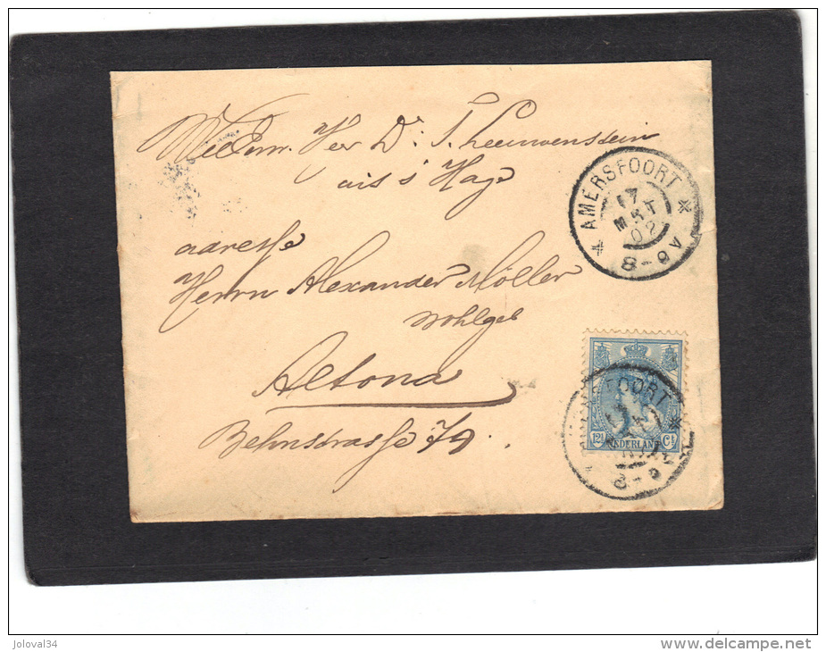 Pays Bas Lettre De 1902 Amersfoort Pour Alsace Allemagne - Brieven En Documenten