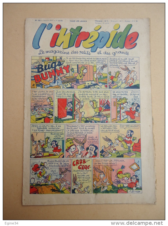 L'INTREPIDE Le Magazine Des Petits Et Des Grands No 229 - 18-3-54- - L'Intrépide