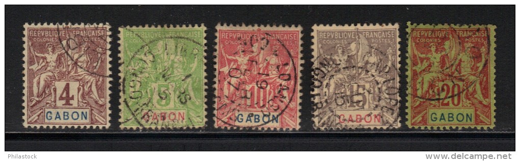 GABON N° Entre 18 & 22 Obl. - Used Stamps