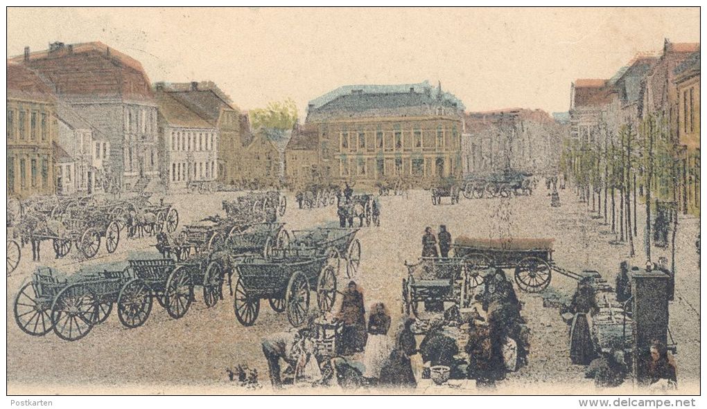 ALTE POSTKARTE AURICH OSTFRIESLAND MARKTPLATS MARKTPLATZ HÄNDLER MARKT Marché Market Ansichtskarte AK Cpa Postcard - Aurich