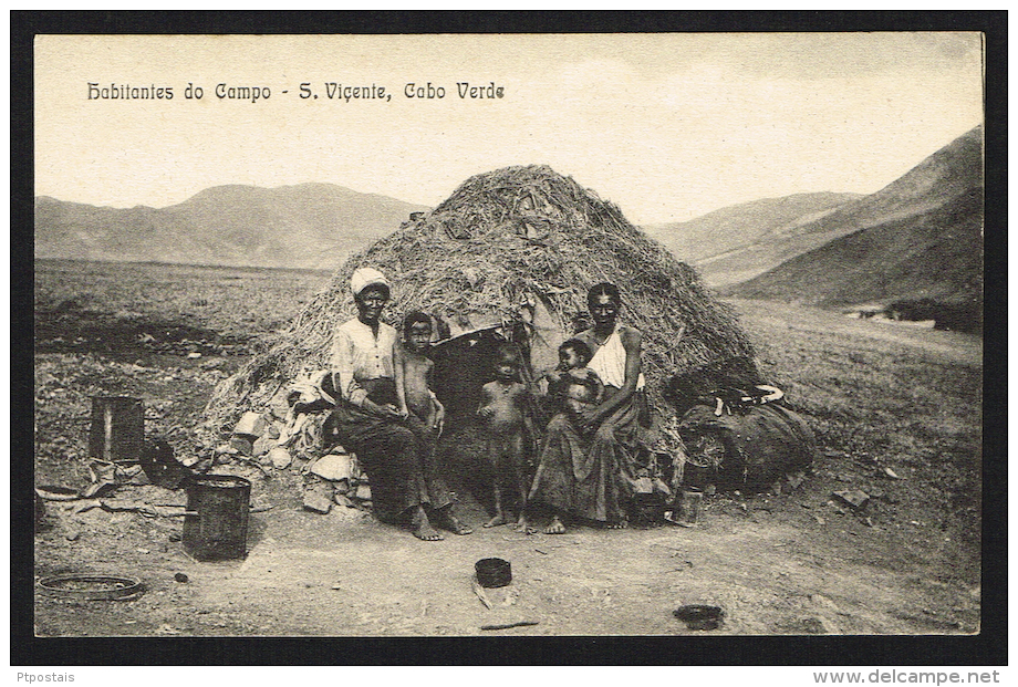 S. VICENTE (Cabo Cape Verde) - Habitantes Do Campo - Black Nude Femme Nu - Cape Verde