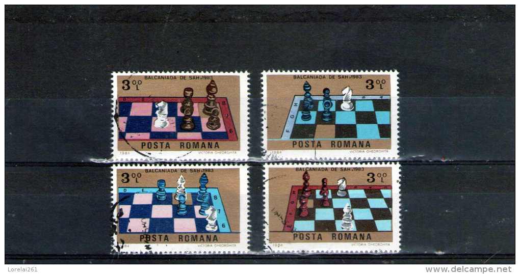 1984 - Balckaniade D Echecs A Baile Herculane Mi No 4019/4022 - Usado