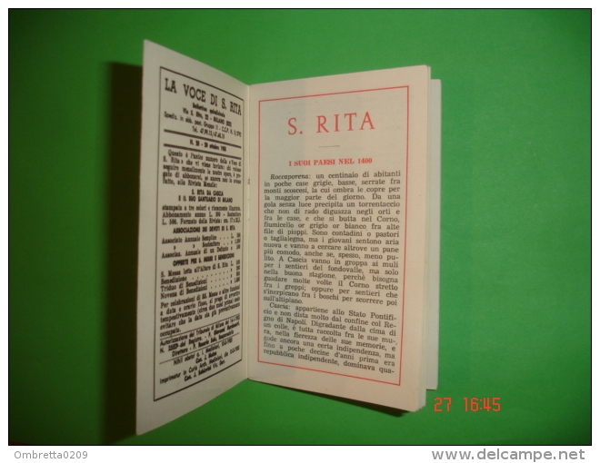 Libretto N°20 Anno 1955 - La Voce Di S.RITA Da CASCIA Santuario MILANO Alla BARONA - Pro Seminario LOANO -  Ed.AL.M.A. - Religion &  Esoterik