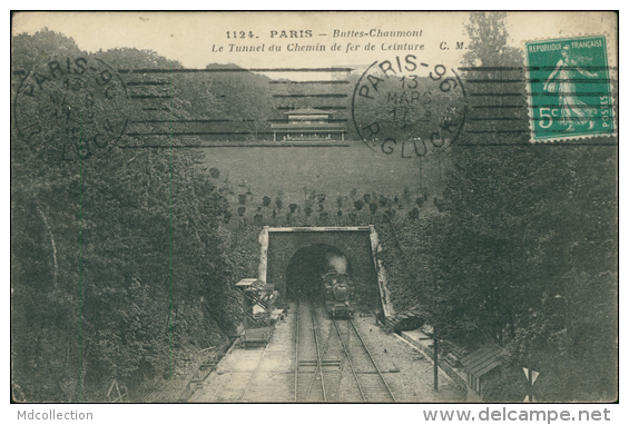 75 PARIS 19 / Buttes Chaumont, Le Tunnel Du Chemin De Fer De Ceinture / - District 19