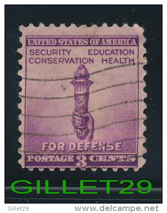 USA STAMPS - SECURITY, EDUCATION, CONSERVATION,HEALTH FOR DEFENSE - 3ç CENTS - 1938 SCOTT No 901 - USED - - Oblitérés