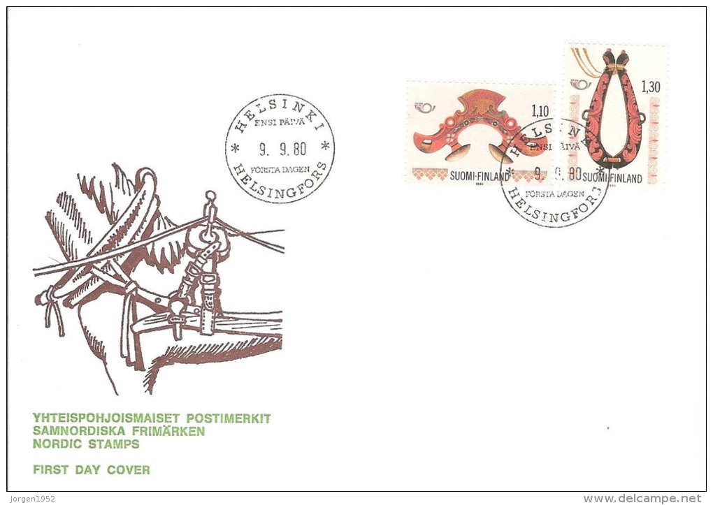 FINLAND   #FDC FROM YEAR 1980 - Storia Postale