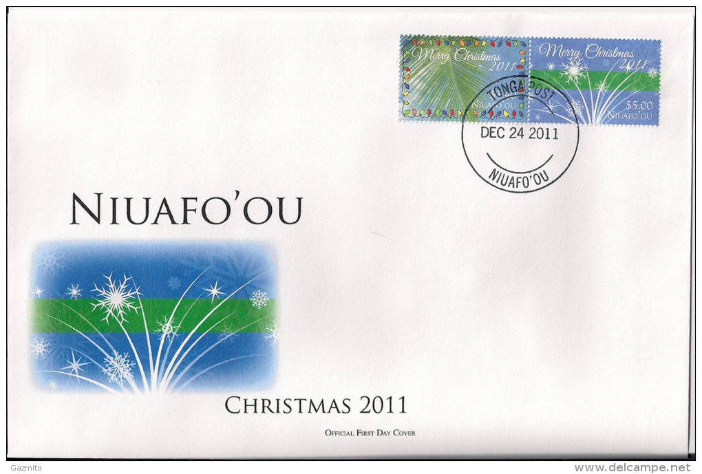 Niuafo´ou 2011, Christmas, 2val In FDC - Tonga (1970-...)