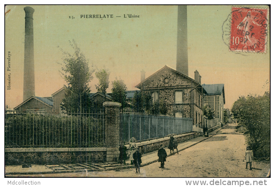 95 PIERRELAYE / L'Usine / BELLE CARTE COULEUR TOILEE - Pierrelaye