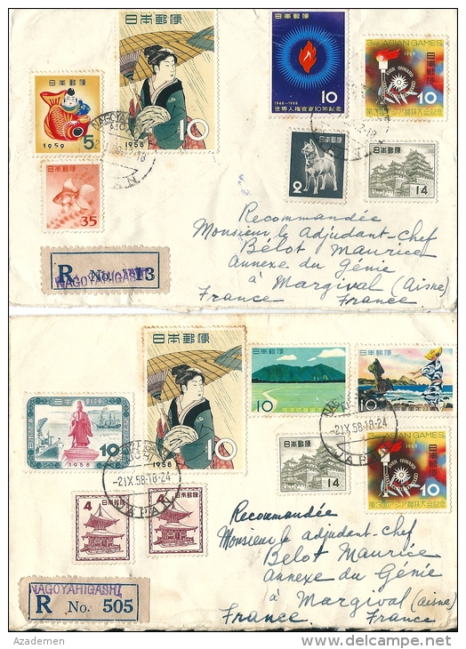 Lettres Pour La France, 1958/59. - Cartas & Documentos