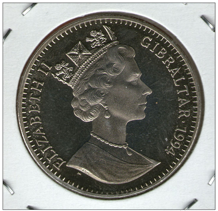 GIBRALTAR *** 2.8 / 2,8 ECU  1994 ***  Winged Victory Above Chariot - Cu-Ni -   KM# 489 - Gibilterra