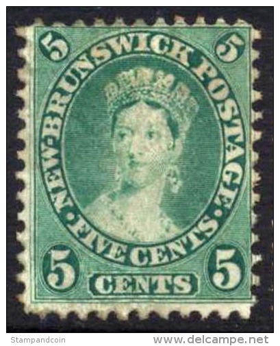 New Brunswick #8 Used 5c Victoria From 1860 - Gebraucht