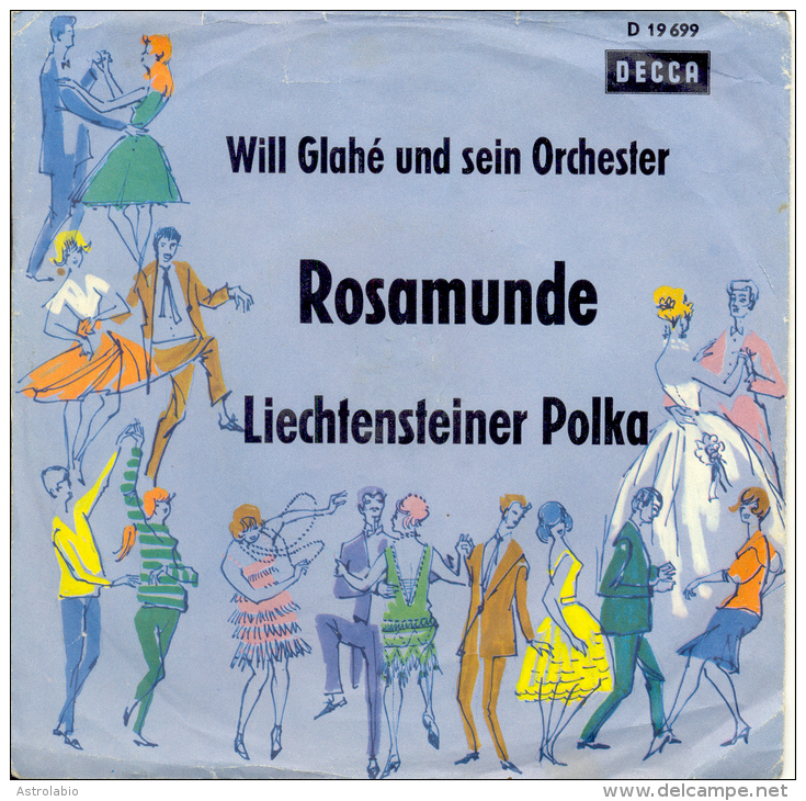 " Rosamunde, Will Glahé Und Sein Orchester " Disque Vinyle 45 Tours - Autres - Musique Allemande