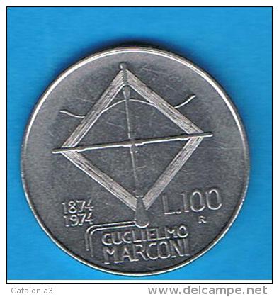 ITALIA -  100 Liras 1974  KM102  -  Marconi - 100 Lire