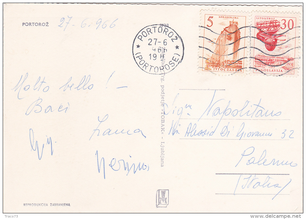 JUGOSLAVIA  /  ITALIA  - Card _ Cartolina - Storia Postale