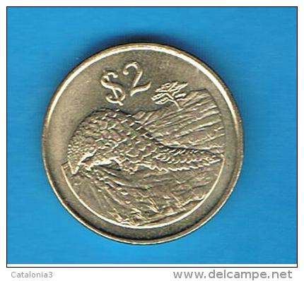 ZIMBABWE - 2 Dolar  1997  KM12  -  Pangolin Animal Coin - Zimbabwe