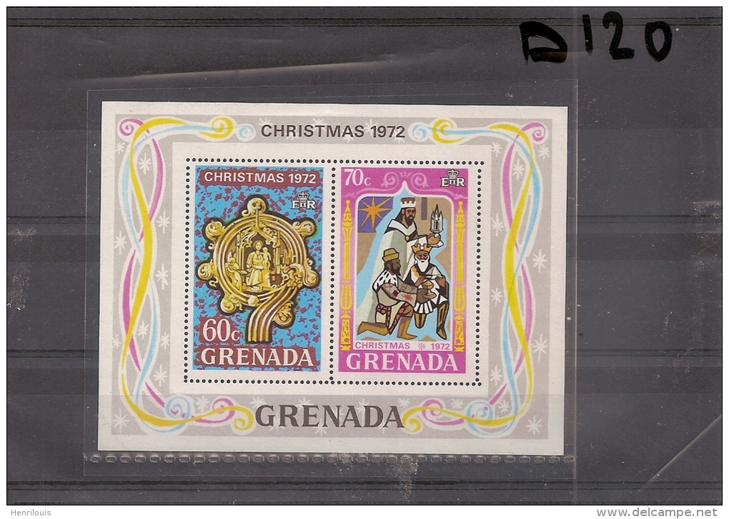 GRENADE / GRENADA  Bloc Feuillet Noël 1972  Neuf **   (ref588   ) - Granada (...-1974)