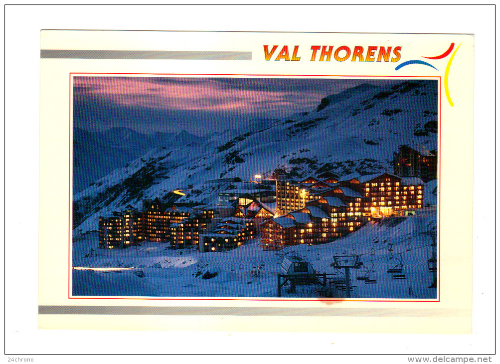 Val Thorens: Soleil Couchant Sur La Station, Photo J.-P. Fecci (13-4217) - Val Thorens