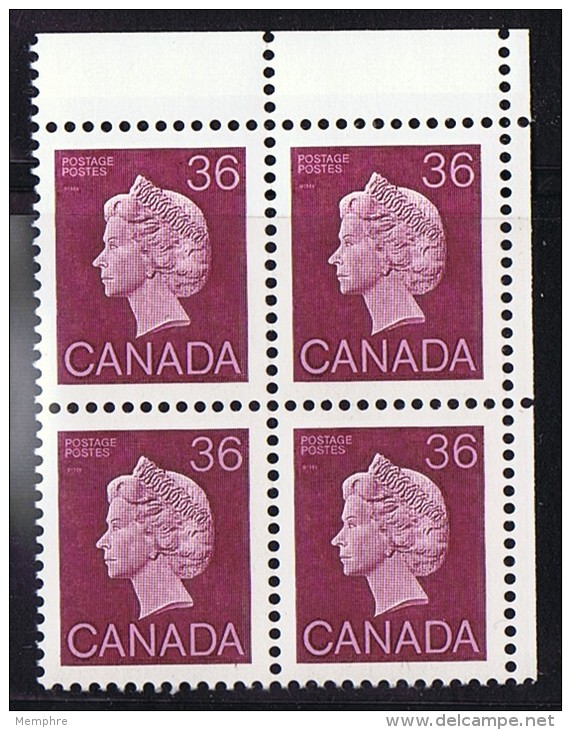 Elizabeth II   36&cent; Definitive Corner Block Of 4  Sc 926A **  MNH - Unused Stamps