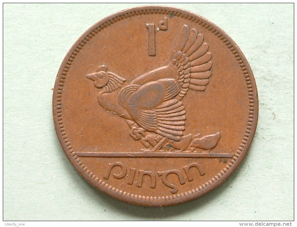 1963 - 1 PENNY / KM 11 ( Uncleaned Coin / For Grade, Please See Photo ) !! - Irland