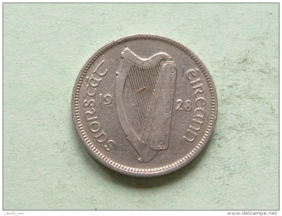 1928 - 6 PENCE / KM 5 ( Uncleaned Coin / For Grade, Please See Photo ) !! - Irland