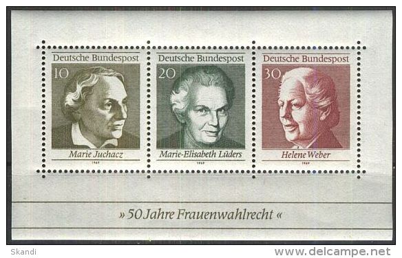 DEUTSCHLAND 1969 Mi-Nr. Block 5 ** MNH - 1959-1980