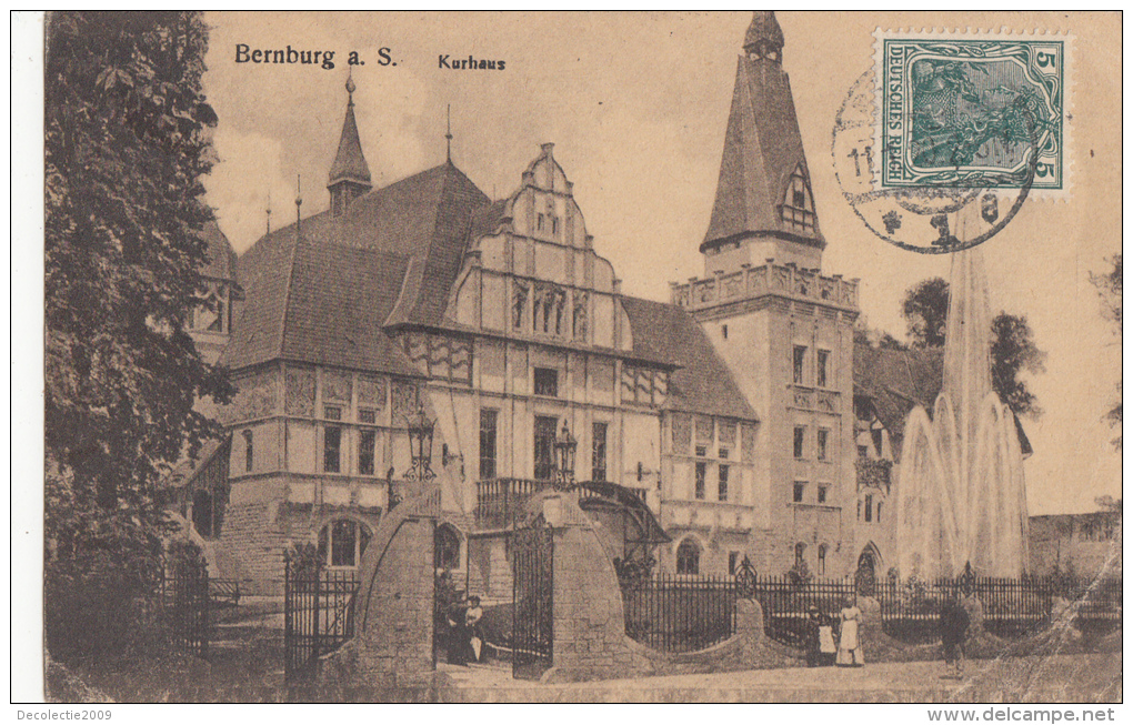 B76470 Bernburg A Saale Kurhaus 2 Scans - Bernburg (Saale)