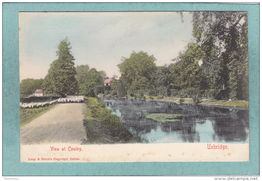 UXBRIDGE  -  VIEW  AT  COWLEY  -  BELLE CARTE  - - Middlesex