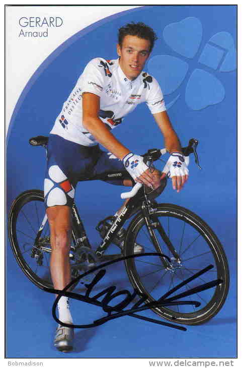 CARTE CYCLISTE  ARNAUD  GERARD  SIGNEE FRANCAISE DES JEUX  2005 - Radsport