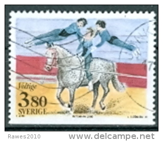 Schweden 1990 Mi. 1605 Gest. Zirkus Reiter Pferd - Circo