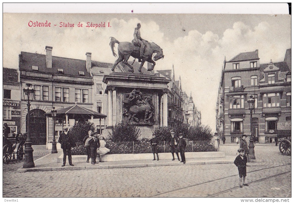 OSTENDE   Statue DeLéopold I - Oostende