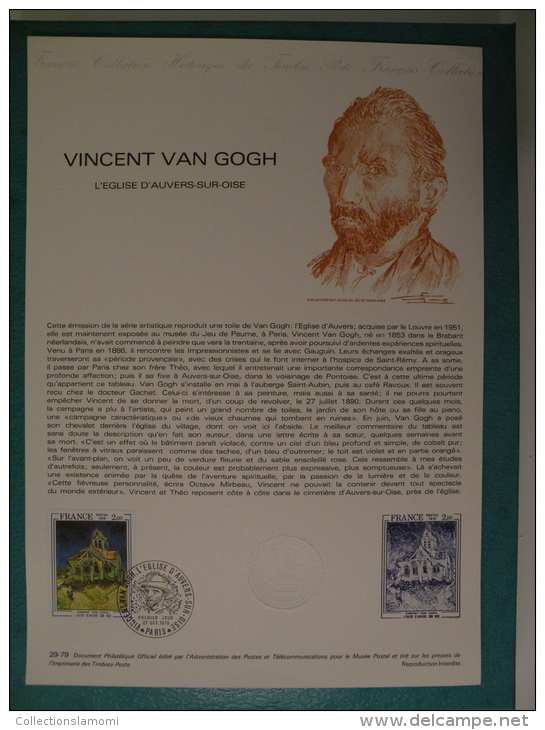 FDC, Vincent Van Gogh - Paris - 27.10.1979 - 1er Jour, Collection Historique - 1970-1979