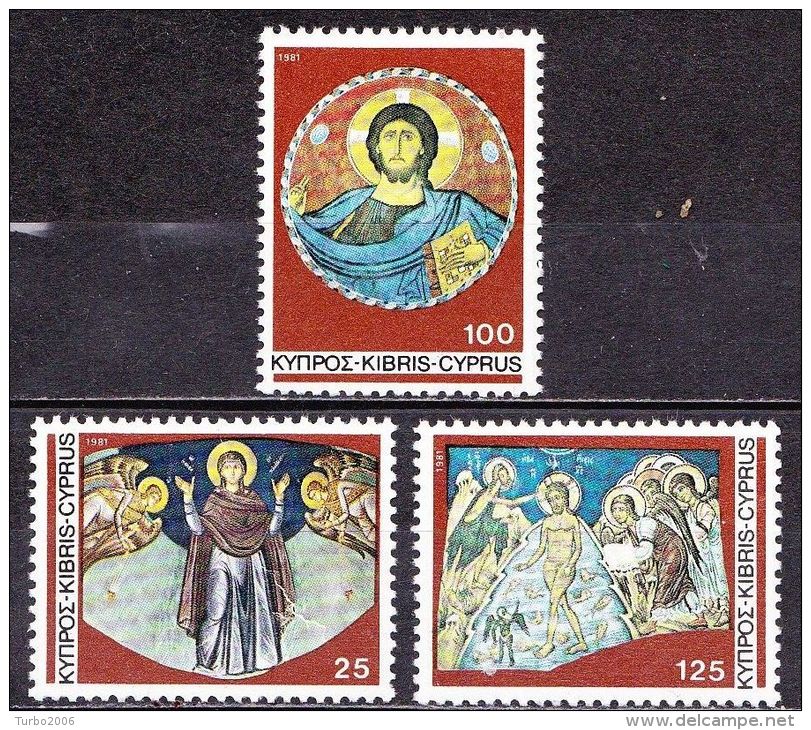 CYPRUS 1981 Christmas MNH Set Vl. 386 / 388 - Nuovi